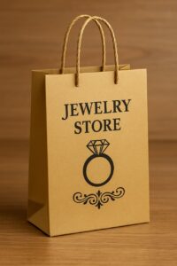 ساک دستی کاغذی برای طلافروشی‌ها