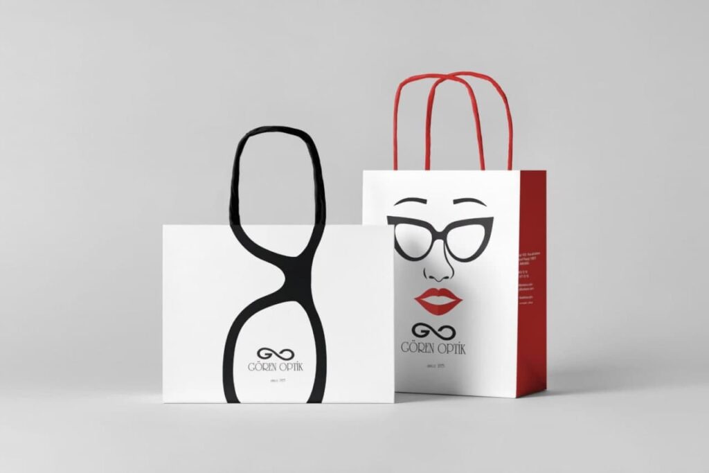 ساک دستی کاغذی برای عینک فروشی